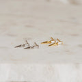 Wren Spike Studs Silver 18K Gold Plated