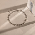Dainty Mirror Chain Bracelet Silver 18K Gold Plated