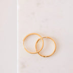 Classic Hoops Silver 18K Gold Plated