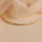 Marquise Cut Diamond Tennis Bracelet Silver 18K Gold Plated
