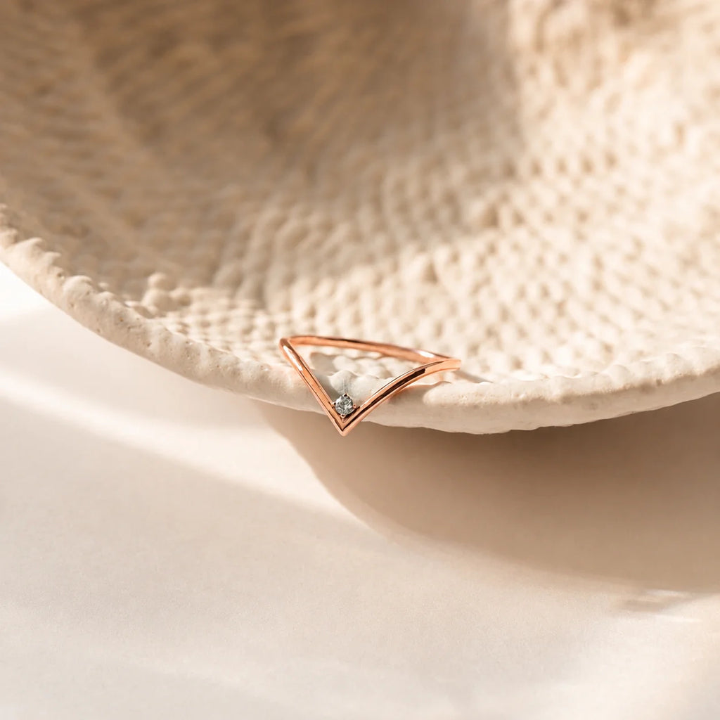 Curve Birthstone Ring