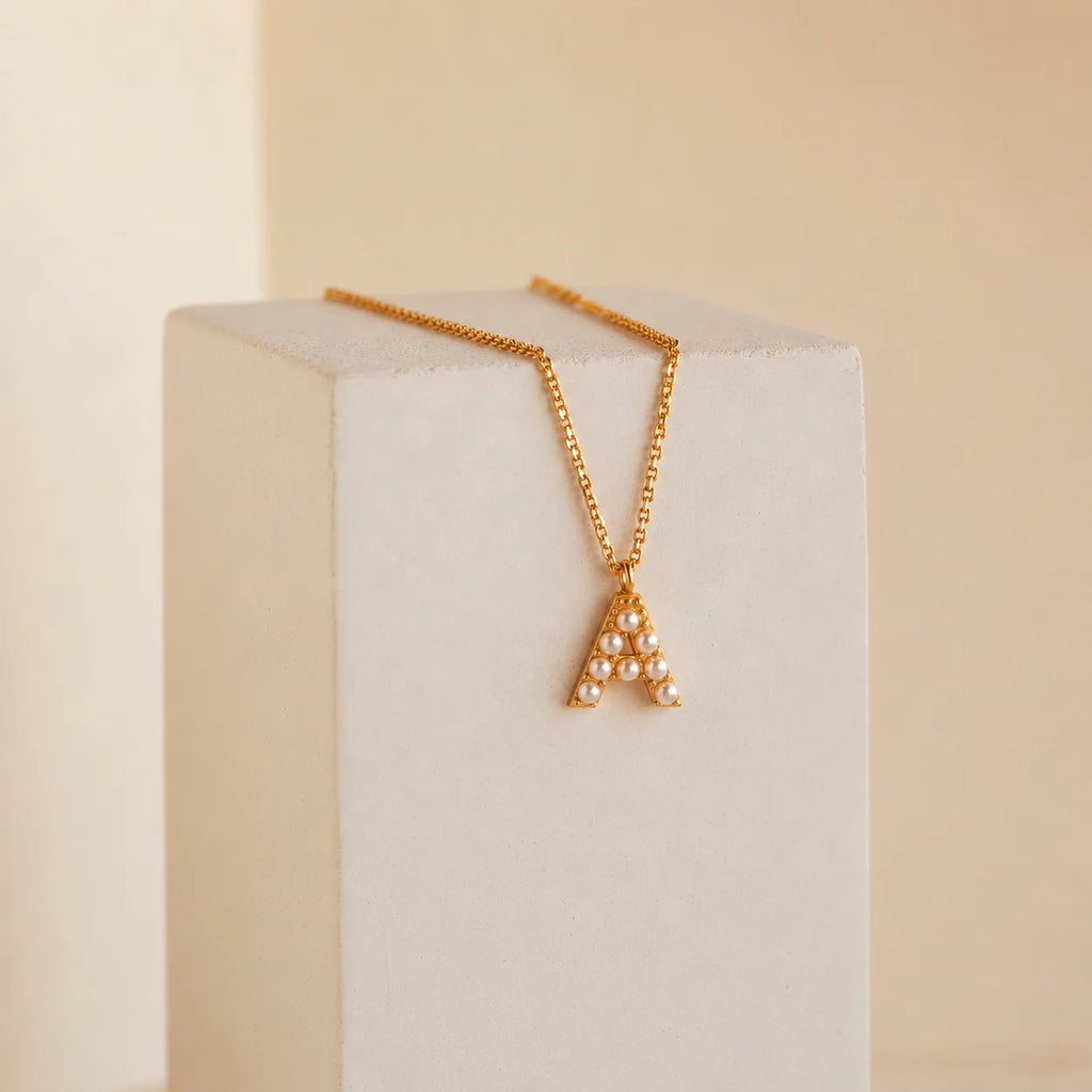 Pearl Letter Necklace