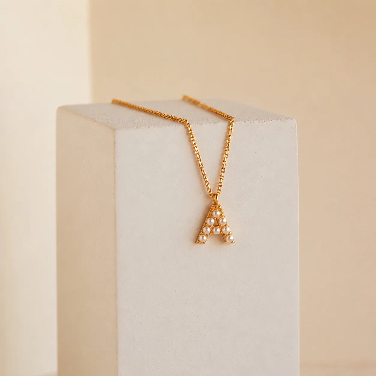 Pearl Letter Necklace