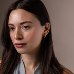 Oval Duo Hoops Silver 18K Gold Plated