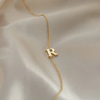 Newsletter Initial Bracelet Silver 18K Gold Plated