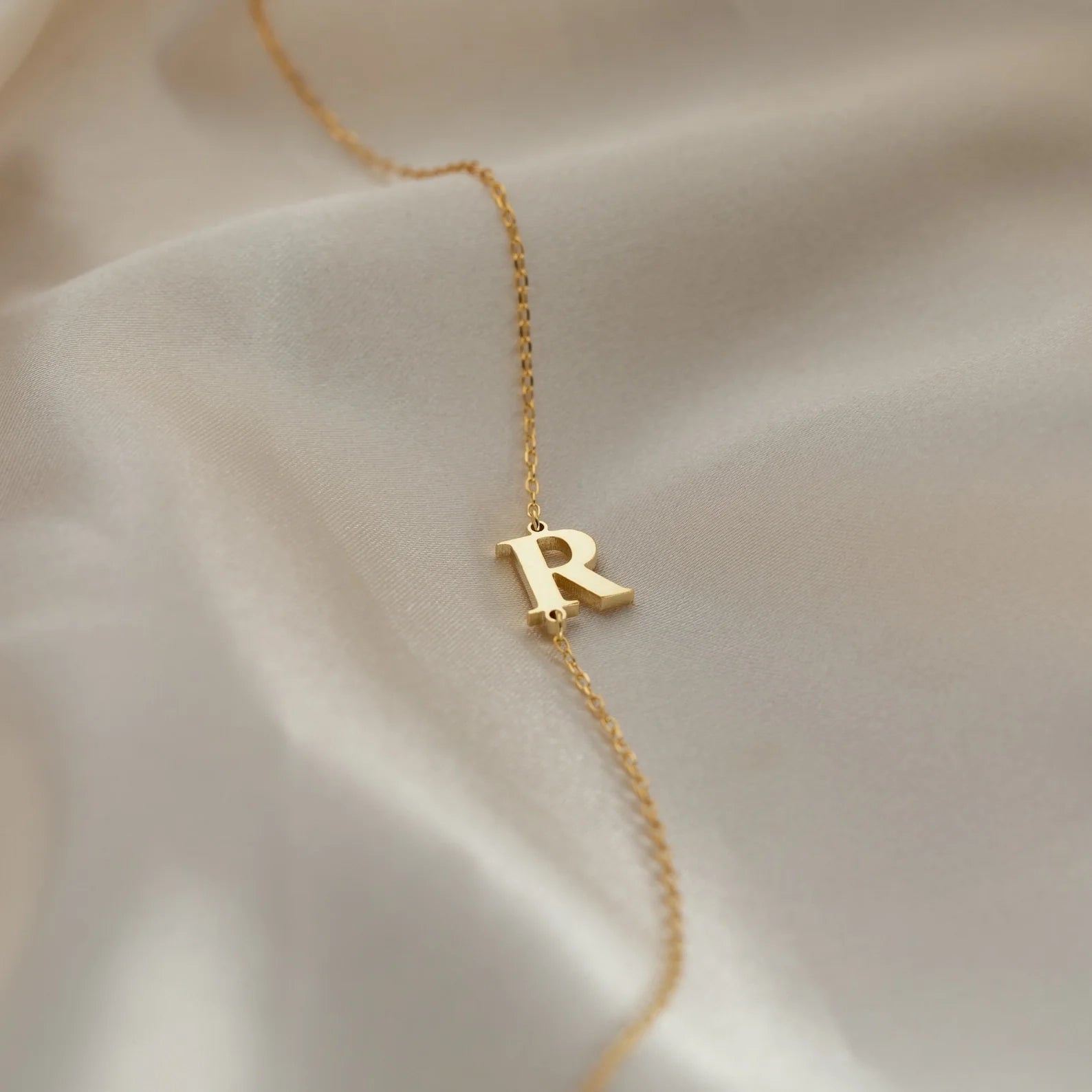 Newsletter Initial Bracelet Silver 18K Gold Plated