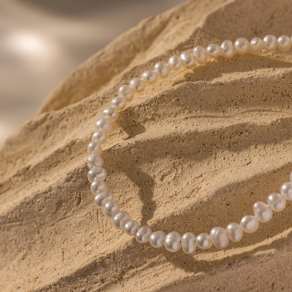 Venus Pearl Bracelet Silver 18K Gold Plated