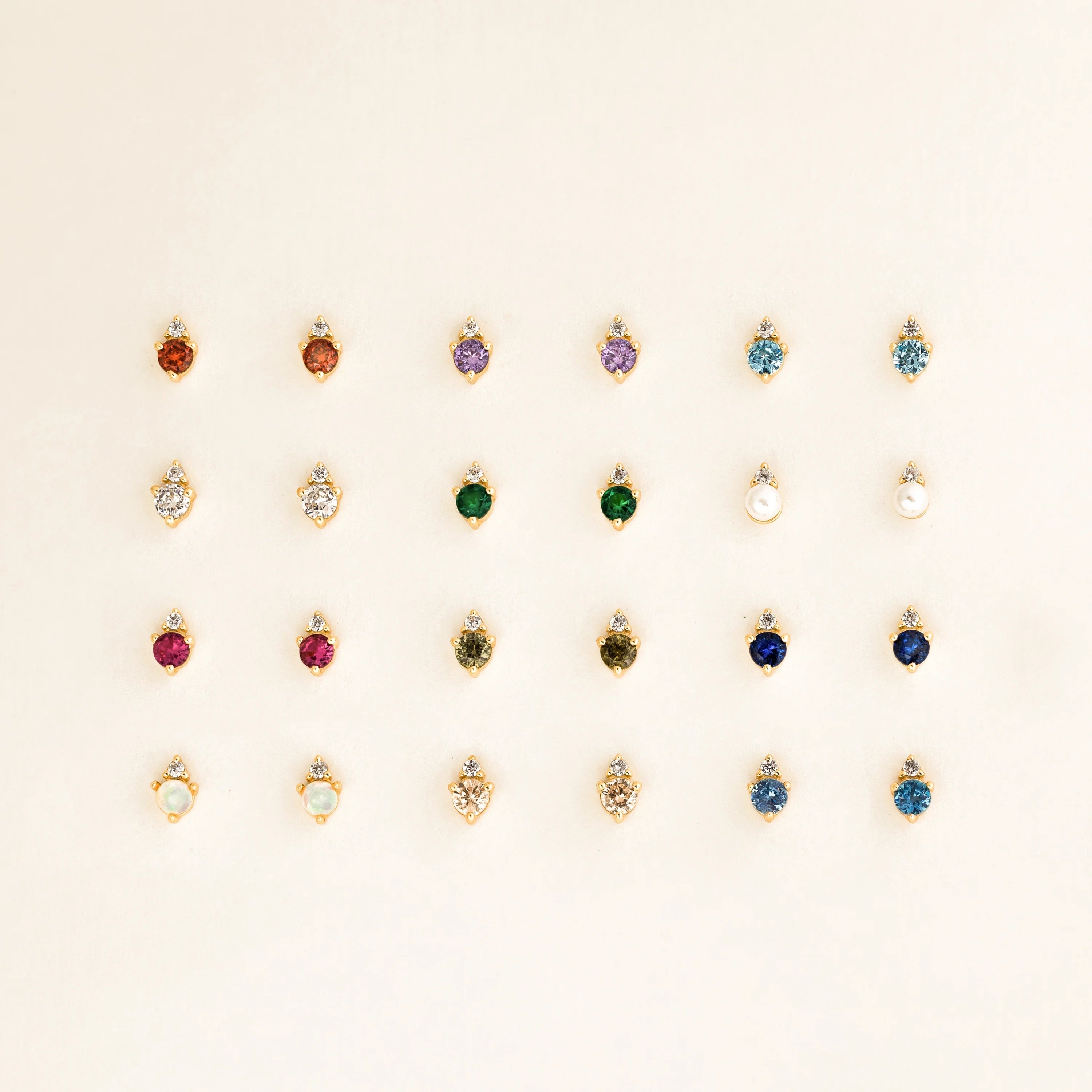 Raindrop Pearl Studs Silver 18K Gold Plated