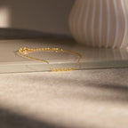 Dainty Tiny Name Bracelet Silver 18K Gold Plated