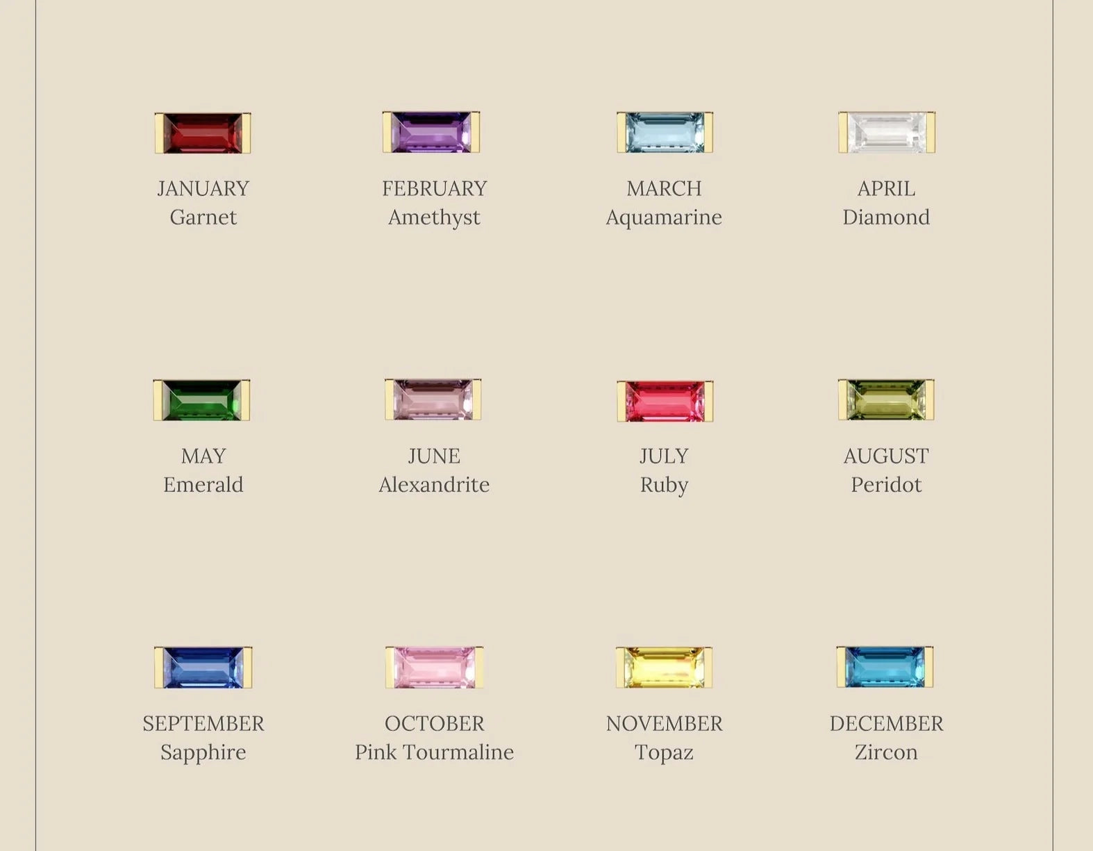 Personalized Birthstone Bar Stud Earrings