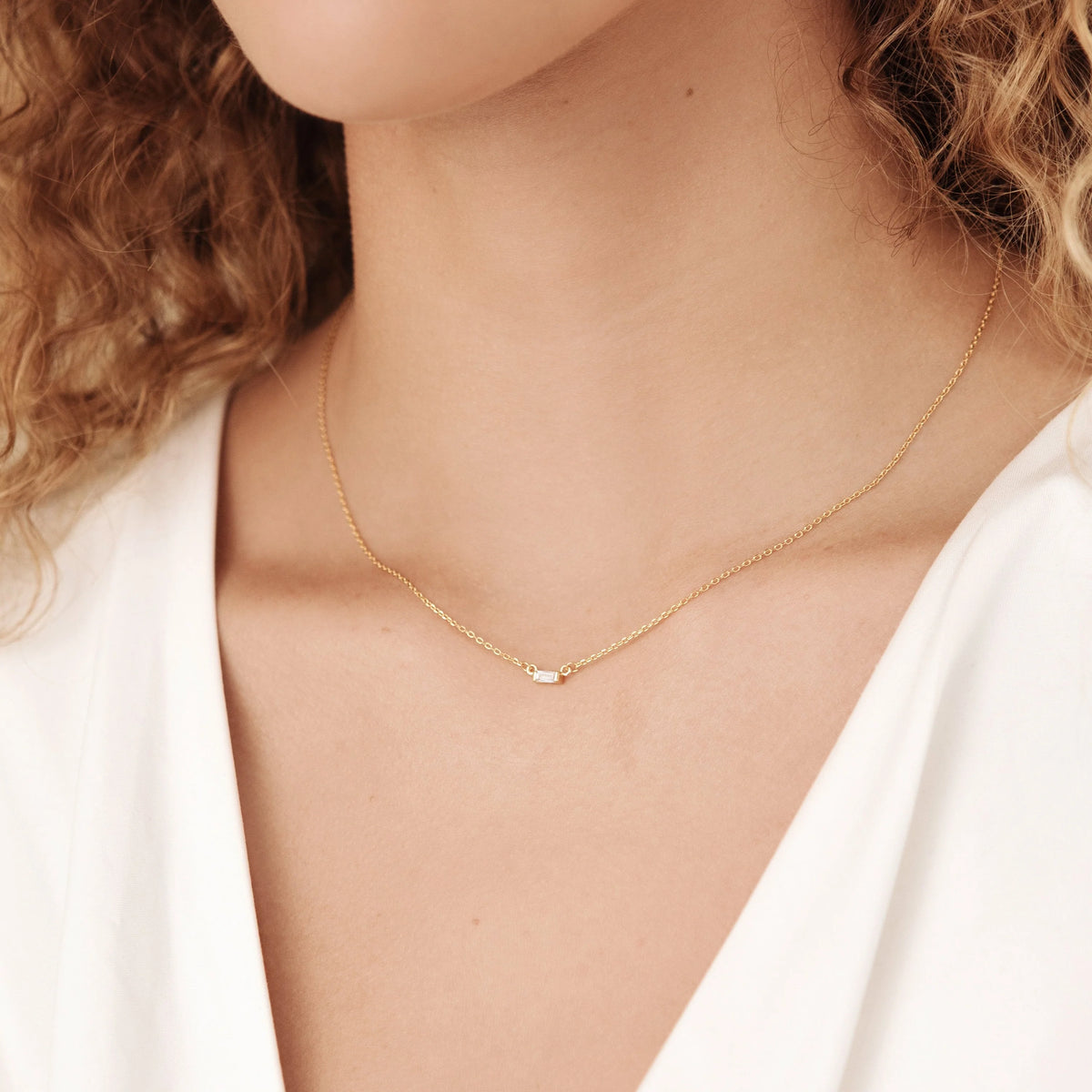 Emery Necklace Silver 18K Gold Plated