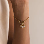 Strawberry Diamond Charm Silver 18K Gold Plated
