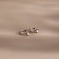 Athena Opal Huggies Silver 18K Gold Plated