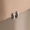 Bold Link Hoops Silver 18K Gold Plated