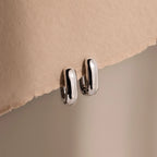 Bold Link Hoops Silver 18K Gold Plated