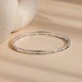 Lace Diamond Bangle Silver 18K Gold Plated