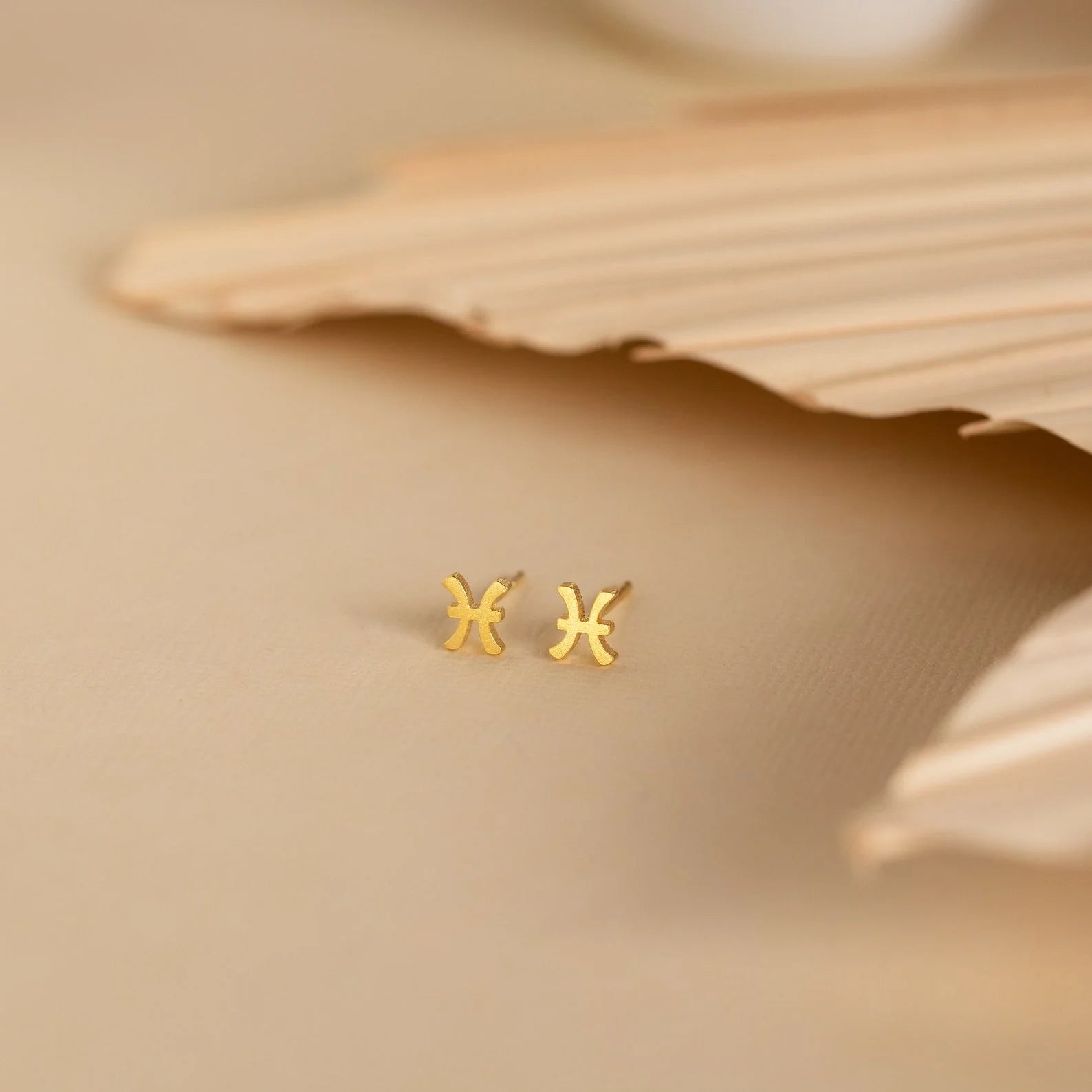 Tiny Zodiac Studs Silver 18K Gold Plated