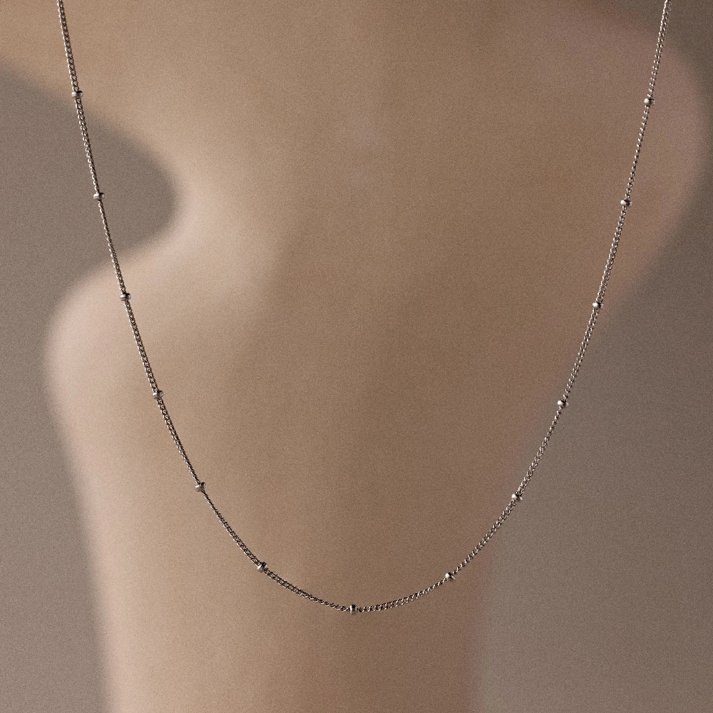 Satellite Necklace Silver 18K Gold Plated