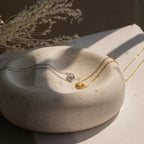 Amaryllis Pave Evil Eye Necklace Silver 18K Gold Plated