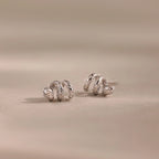 Twisted Snake Studs Silver 18K Gold Plated