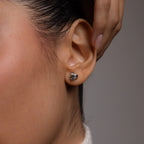 Love Knot Studs Silver 18K Gold Plated
