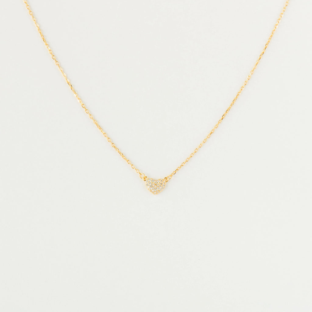 Pave Heart Necklace