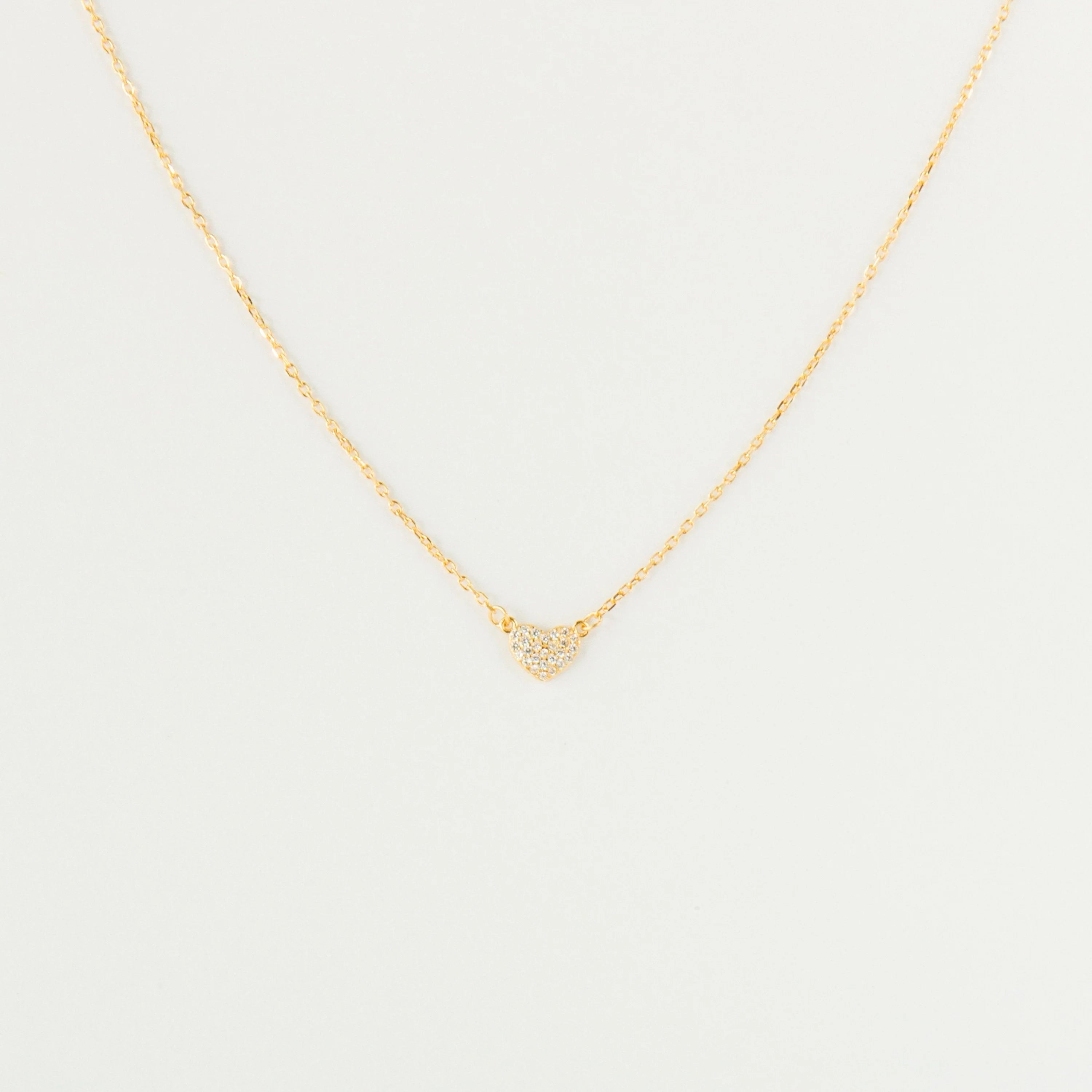 Pave Heart Necklace