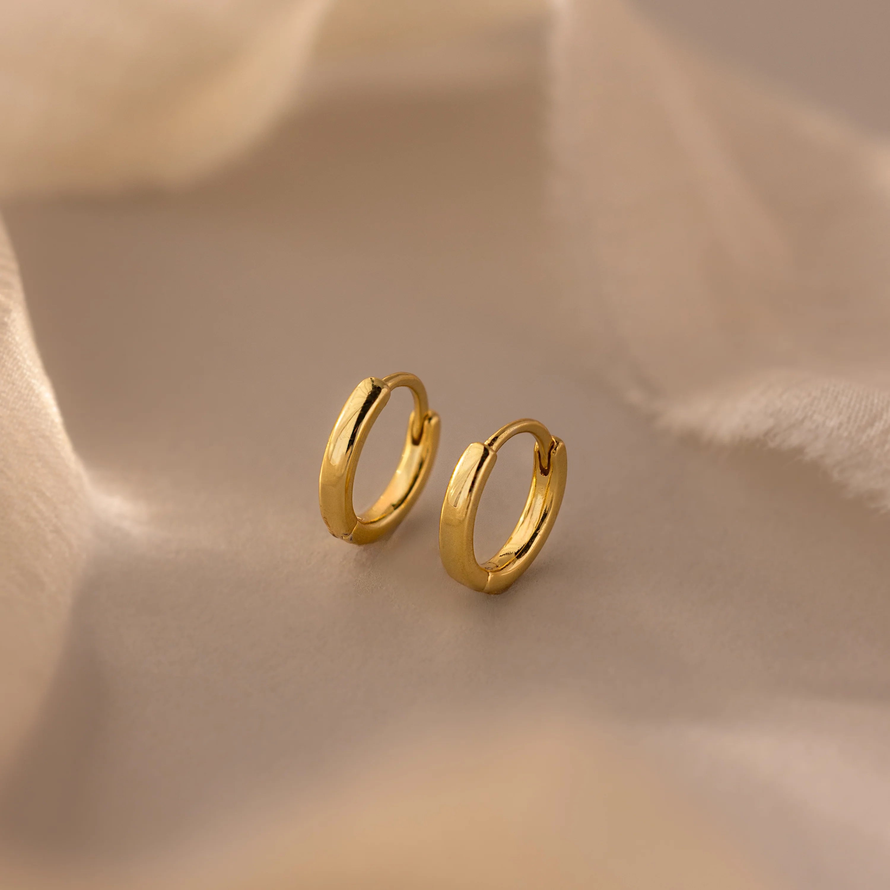 Dainty Huggies Silver 18K Gold Plated