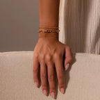 Eternal Link Bracelet Silver 18K Gold Plated