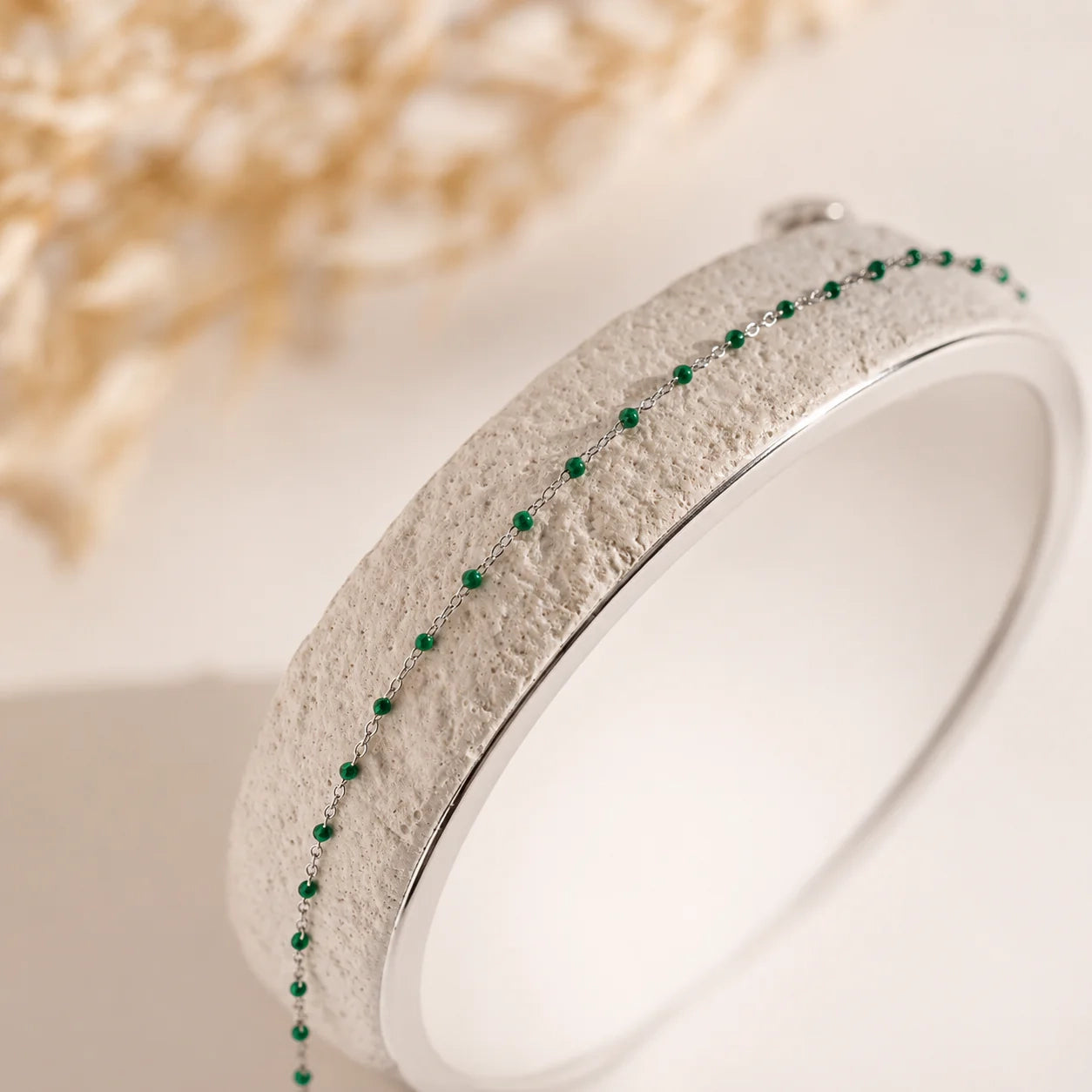 Emerald Station Necklace