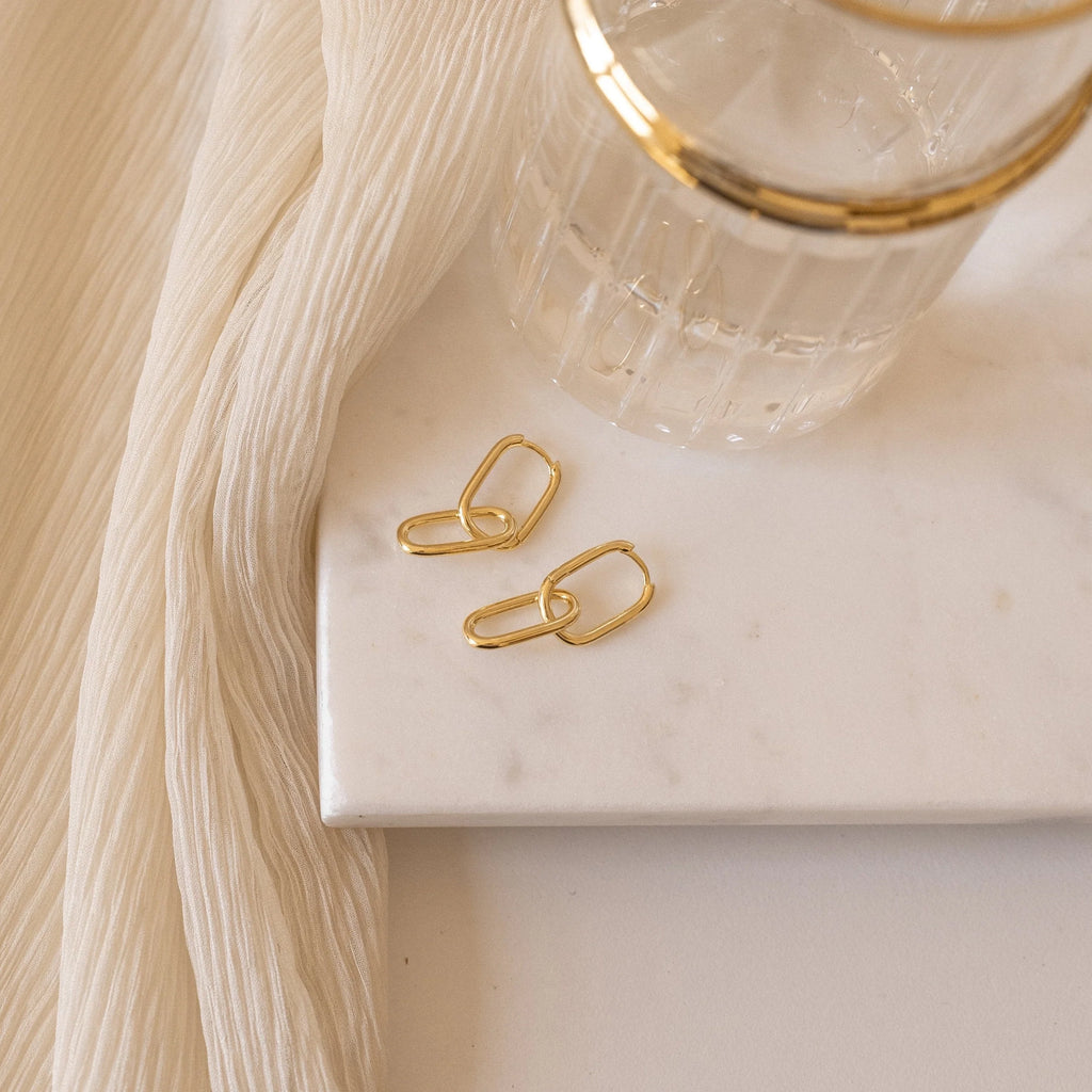 Amanda Double Link Earrings