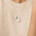 Interlocking Family Necklace Silver 18K Gold Plated