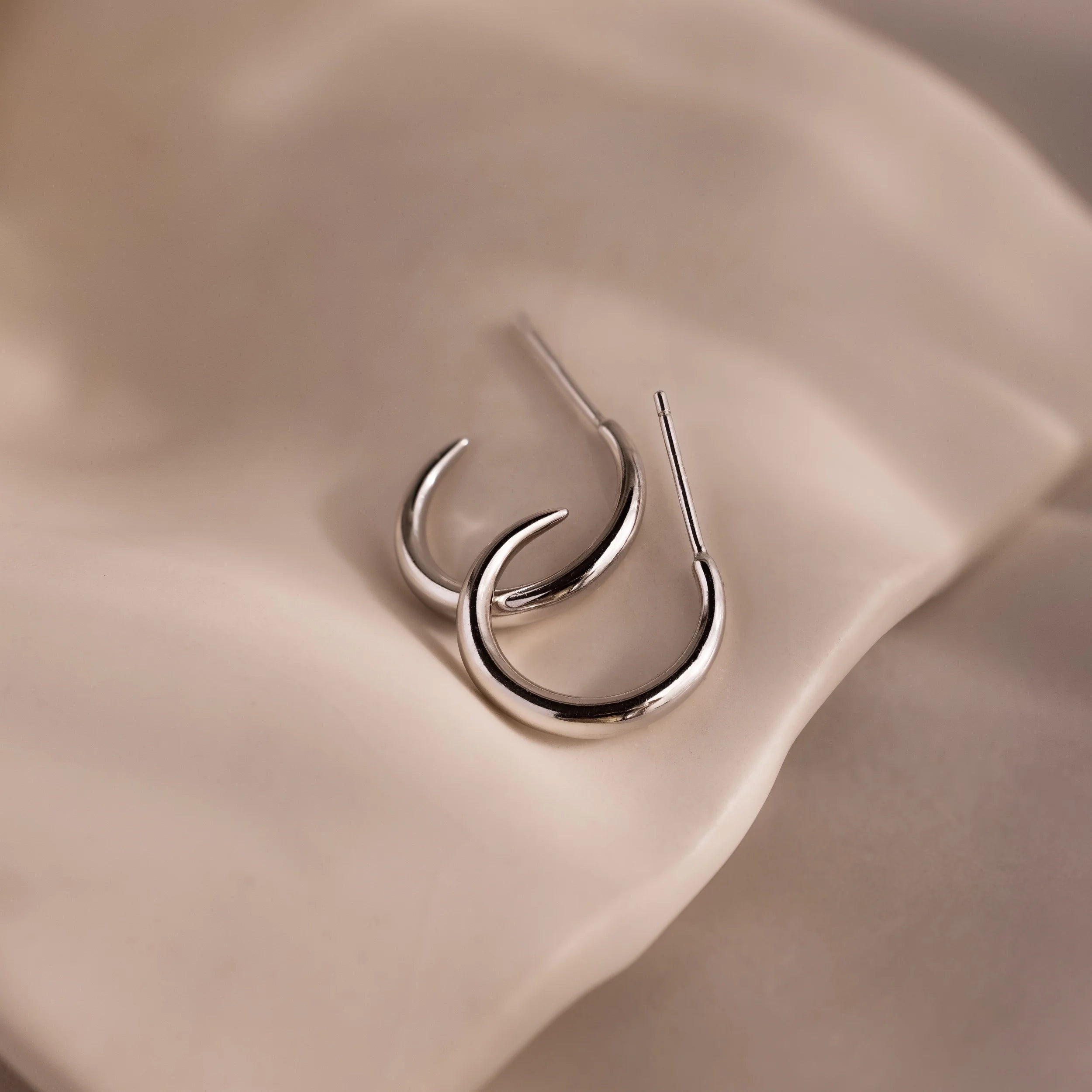 Chloe Hoops Silver 18K Gold Plated