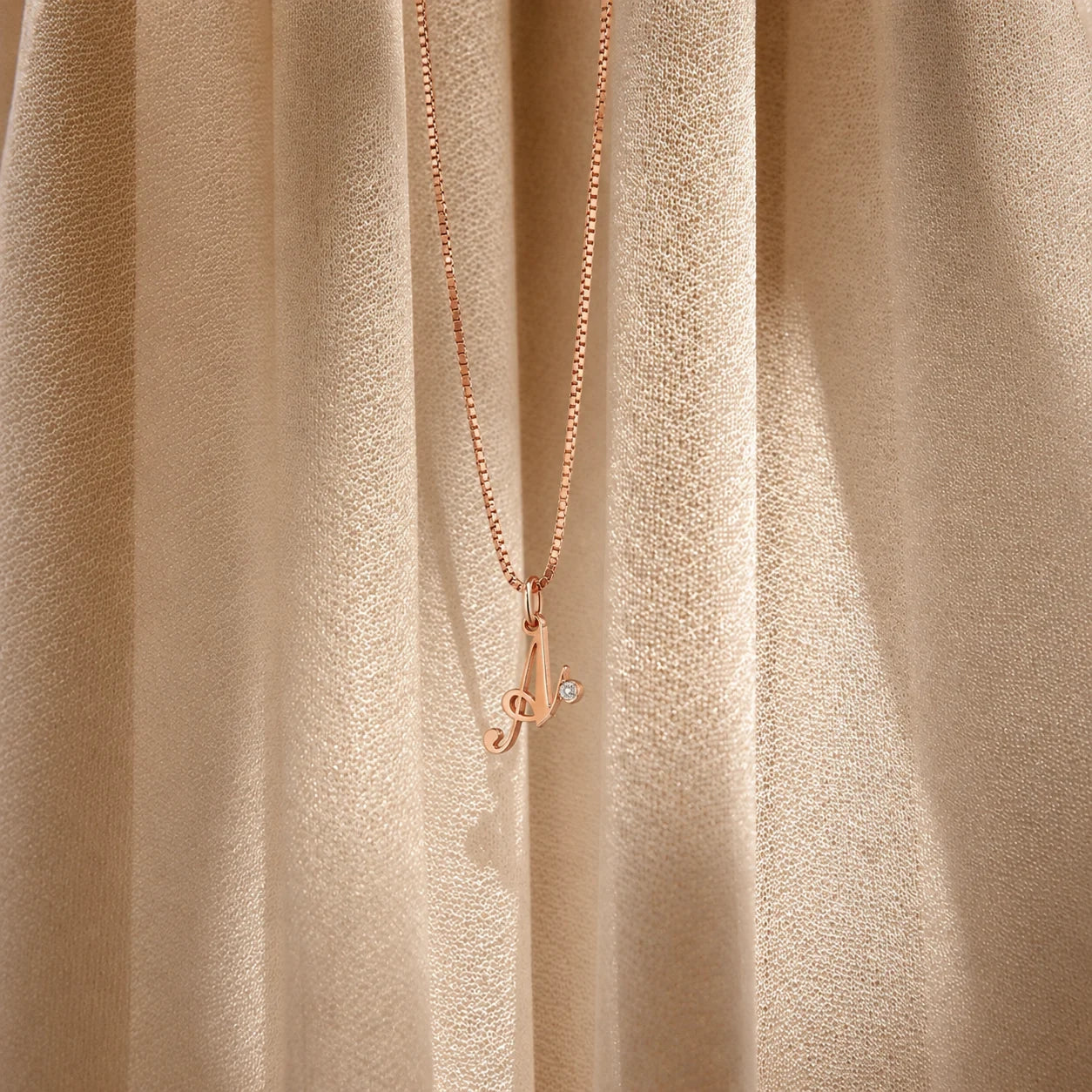 Initial Birthstone Necklace