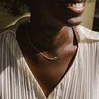 Love Knot Birthstone Necklace Silver 18K Gold Plated