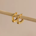 Bold Geometric Hoops Silver 18K Gold Plated