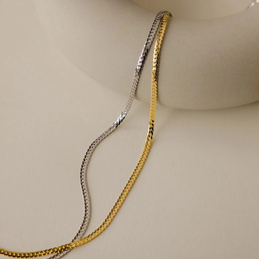 Minimalist Snake Chain Necklace