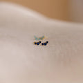 Bella Diamond Studs Silver 18K Gold Plated