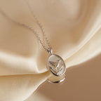 Pearl Hummingbird Necklace  Silver 18K Gold Plated