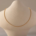 Diamond Tennis Choker Necklace Silver 18K Gold Plated