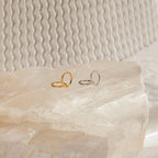Diamond Pave Mini Huggies Silver 18K Gold Plated