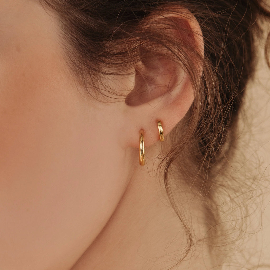 Chloe Hoops Silver 18K Gold Plated