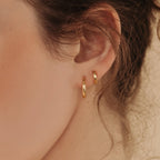 Chloe Hoops Silver 18K Gold Plated