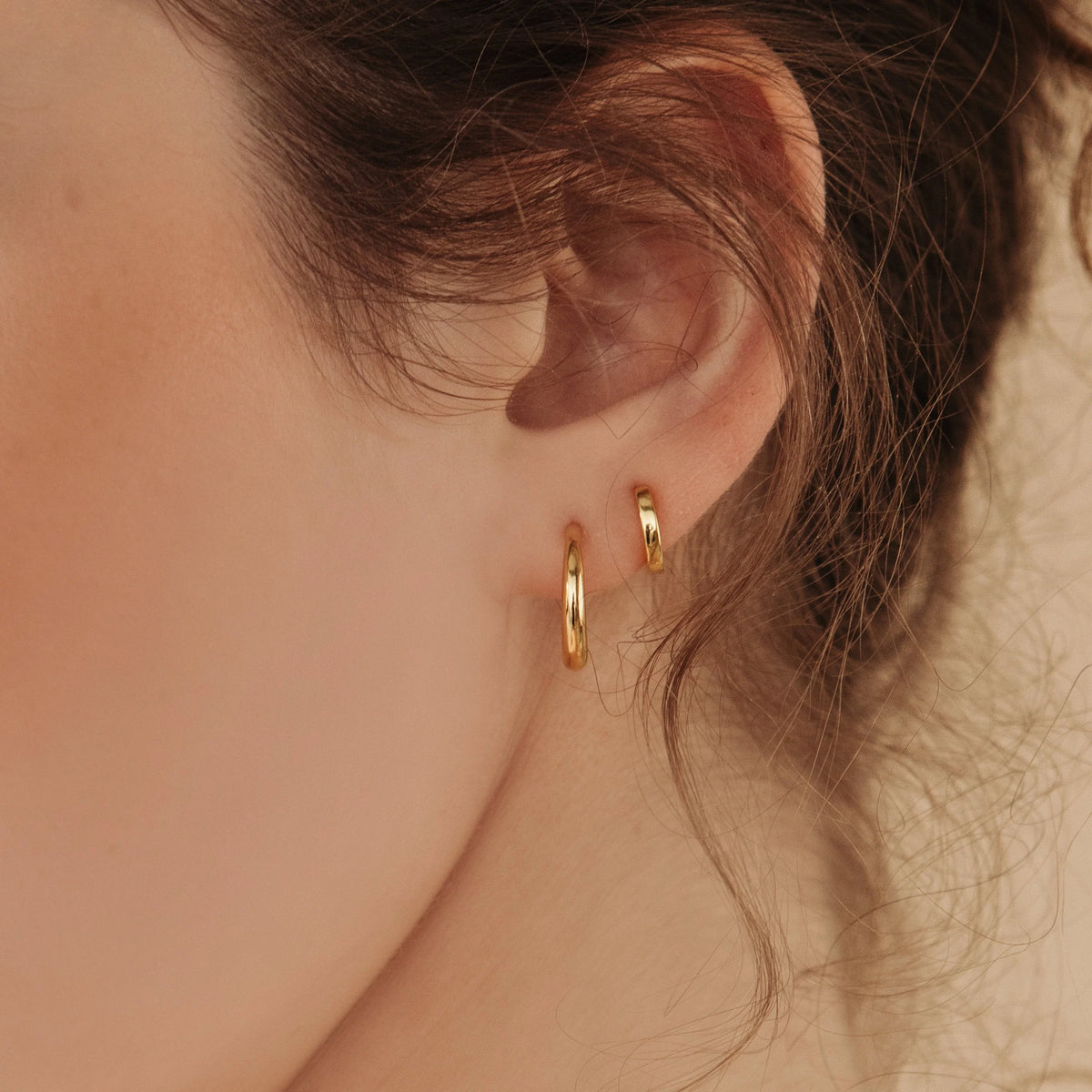 Chloe Hoops Silver 18K Gold Plated
