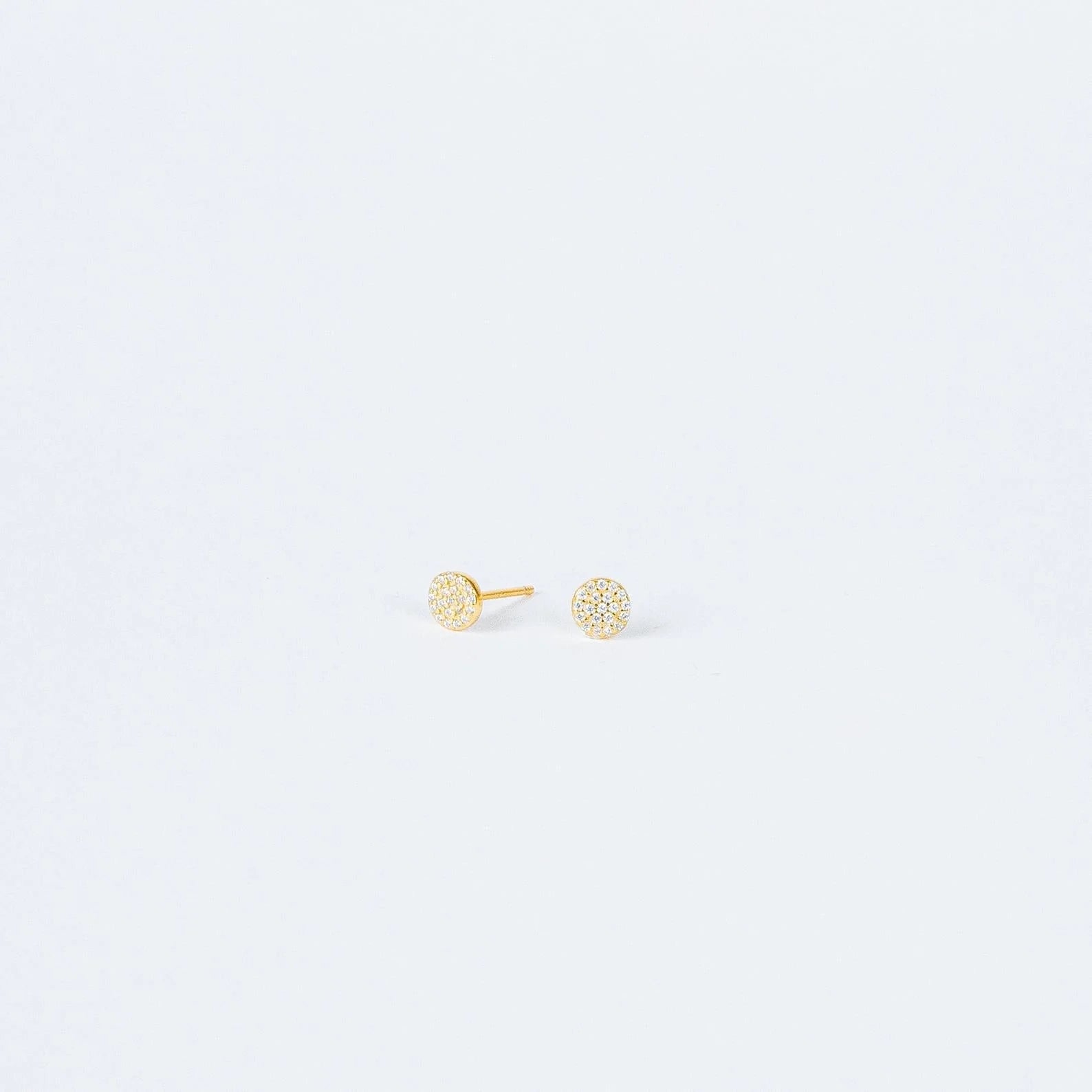 Pave Round Studs
