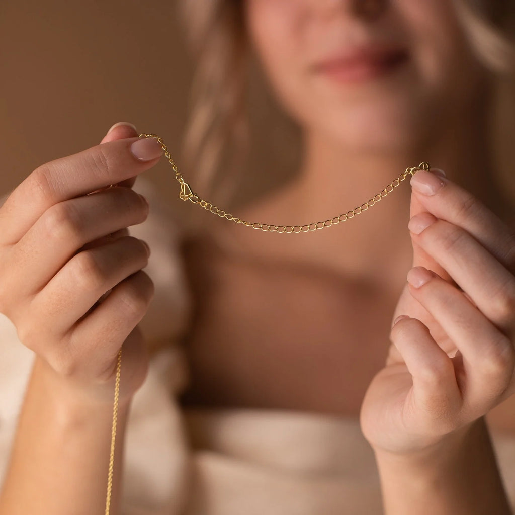 Chain Extender Silver 18K Gold Plated