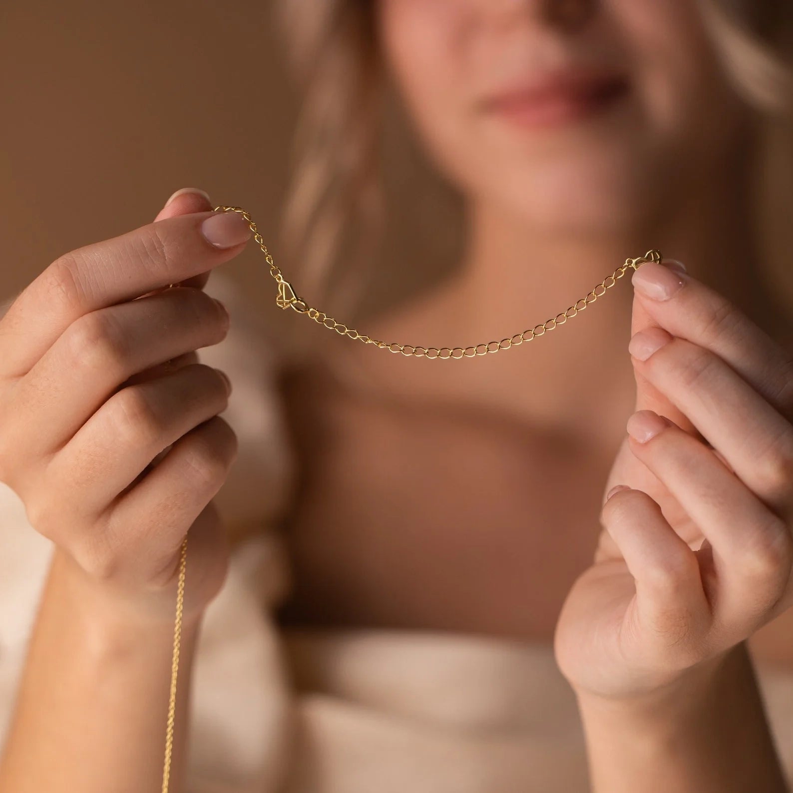 Chain Extender Silver 18K Gold Plated