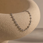 Dainty Mirror Chain Bracelet Silver 18K Gold Plated