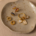 Topaz Infinity Charm Silver 18K Gold Plated