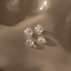 Heart & Flower Earring Backs  Silver 18K Gold Plated